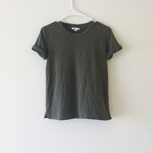 Cool tone olive green tee